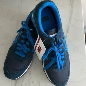 Onitsuka Tiger tennis shoes size 10 blue on blue